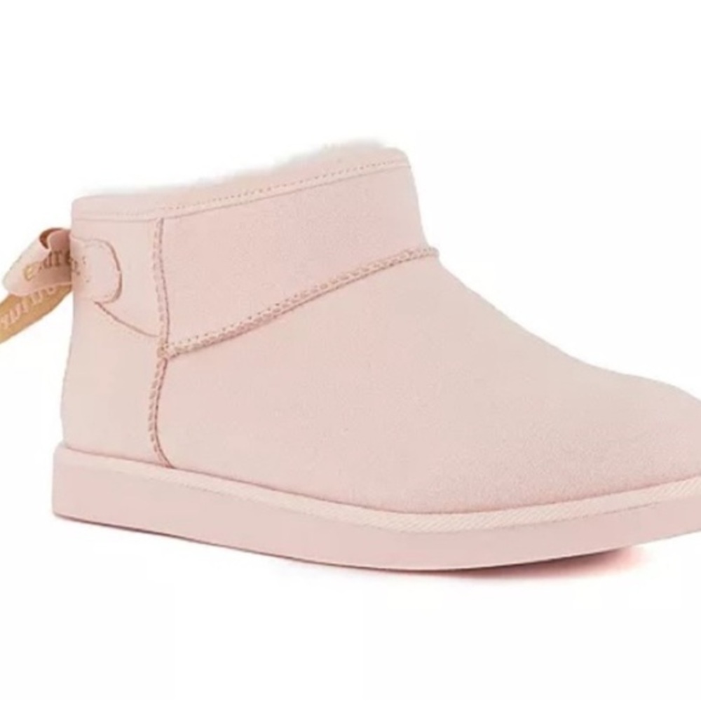Women’s Juicy Couture Pink Bow Mini Boots